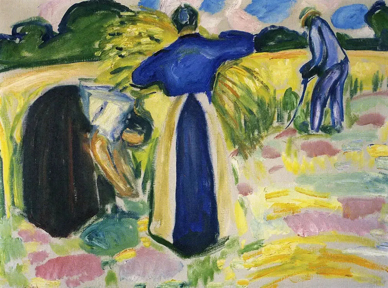 Cosecha de maíz - Edvard Munch