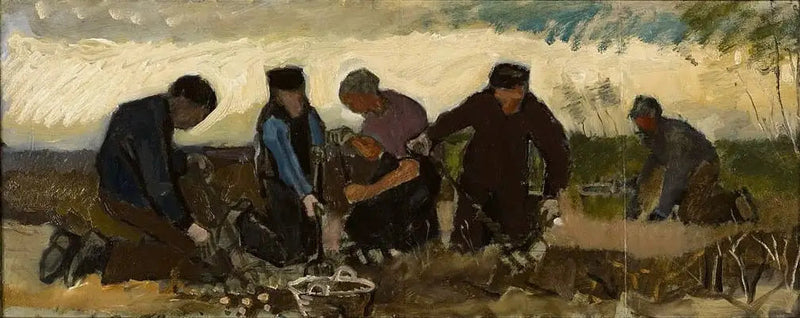 Cosecha de patatas (cinco cifras) - Vincent van Gogh