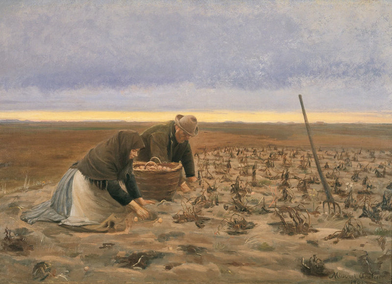 Cosecha de patatas - Michael Peter Ancher
