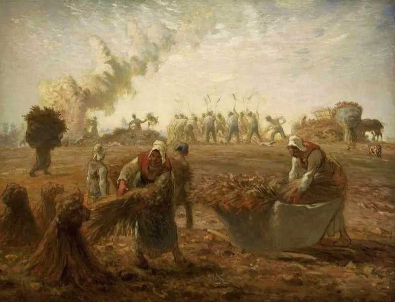 Cosecha de alforfón, verano - Jean-François Millet