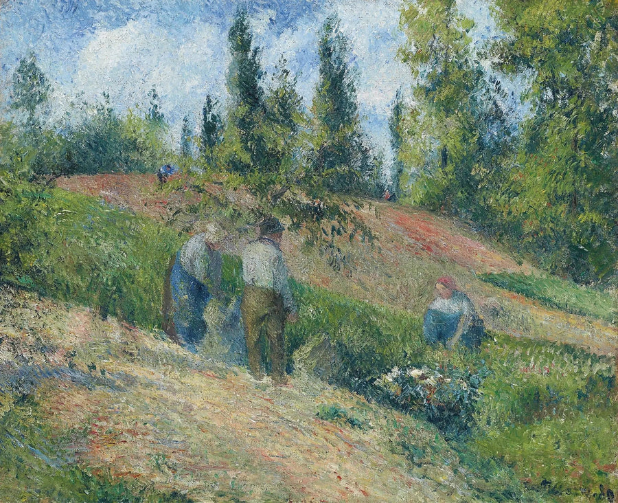 Cosecha de manzanas, Pontoise - Camille Pissarro