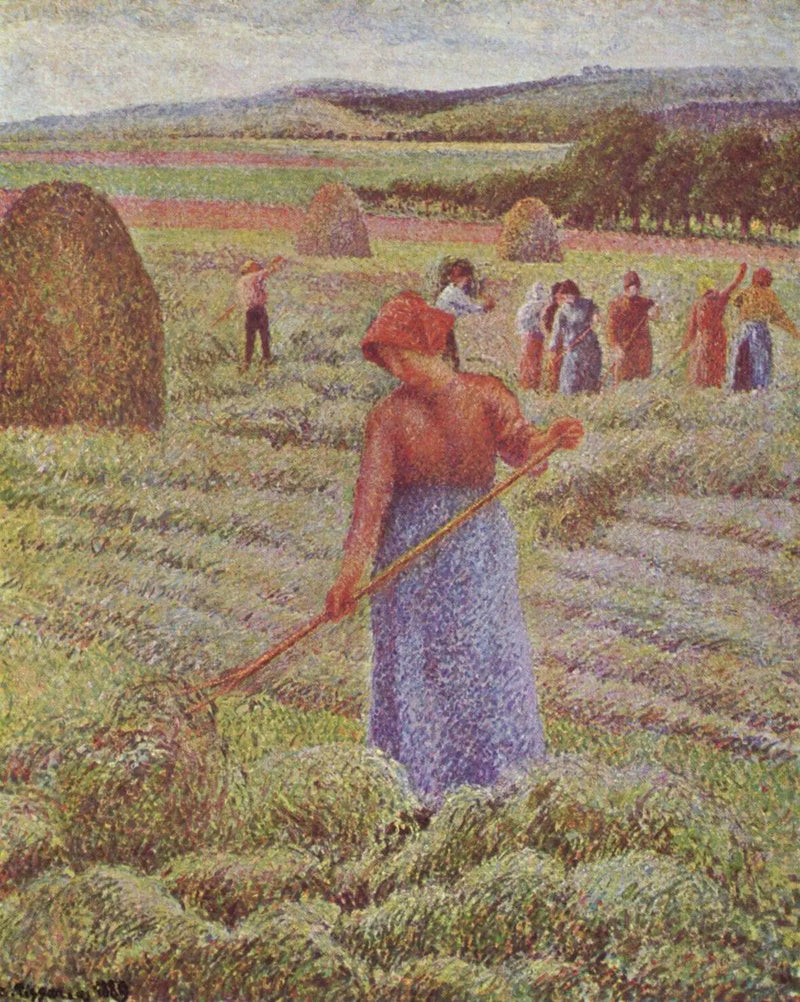 Cosecha de heno en Eragny-sur-Epte - Camille Pissarro