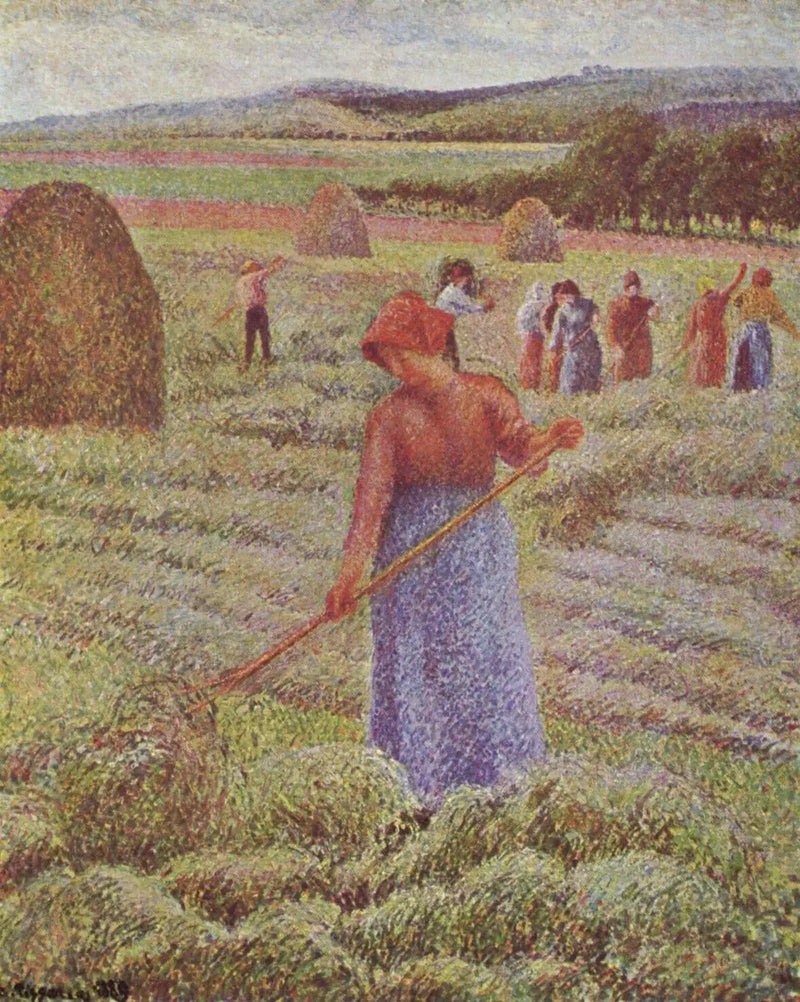 Cosecha de heno en Eragny-sur-Epte - Camille Pissarro