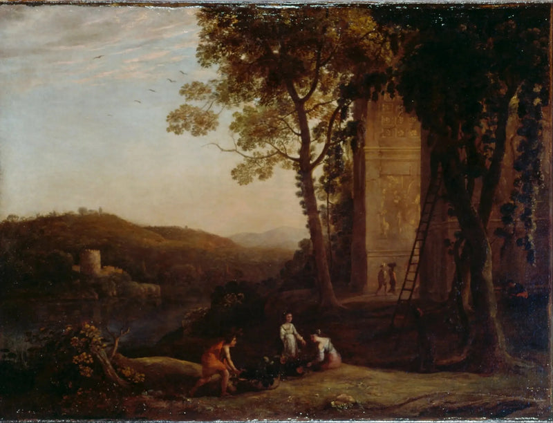 Cosecha de uvas - Claude Lorrain