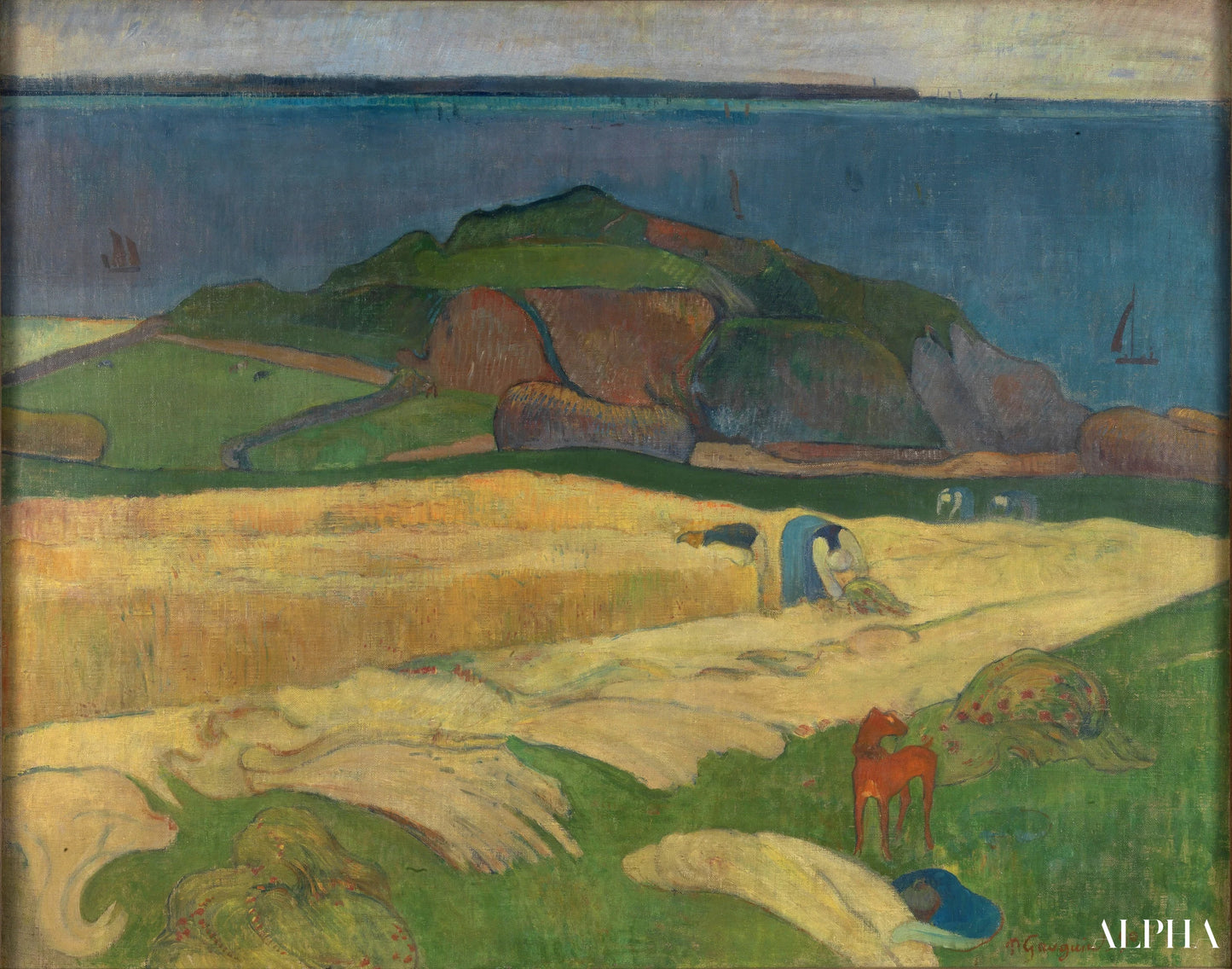 Récolte (Le Pouldu) - Paul Gauguin - Reproductions de tableaux et peintures haut de gamme