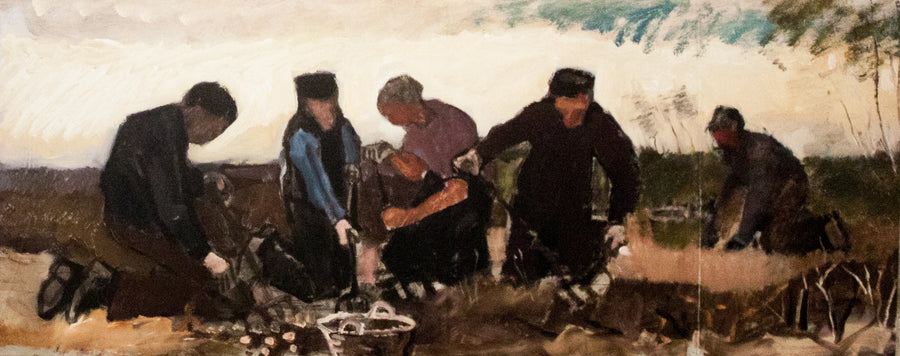 Cosecha de patatas (cinco cifras) - Vincent van Gogh