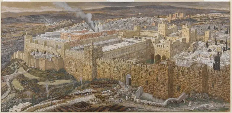Reproducción de Jerusalén y del templo de Herodes - James Tissot