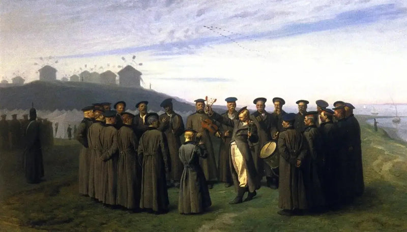 Recreación en un campamento ruso - Jean-Léon Gérôme