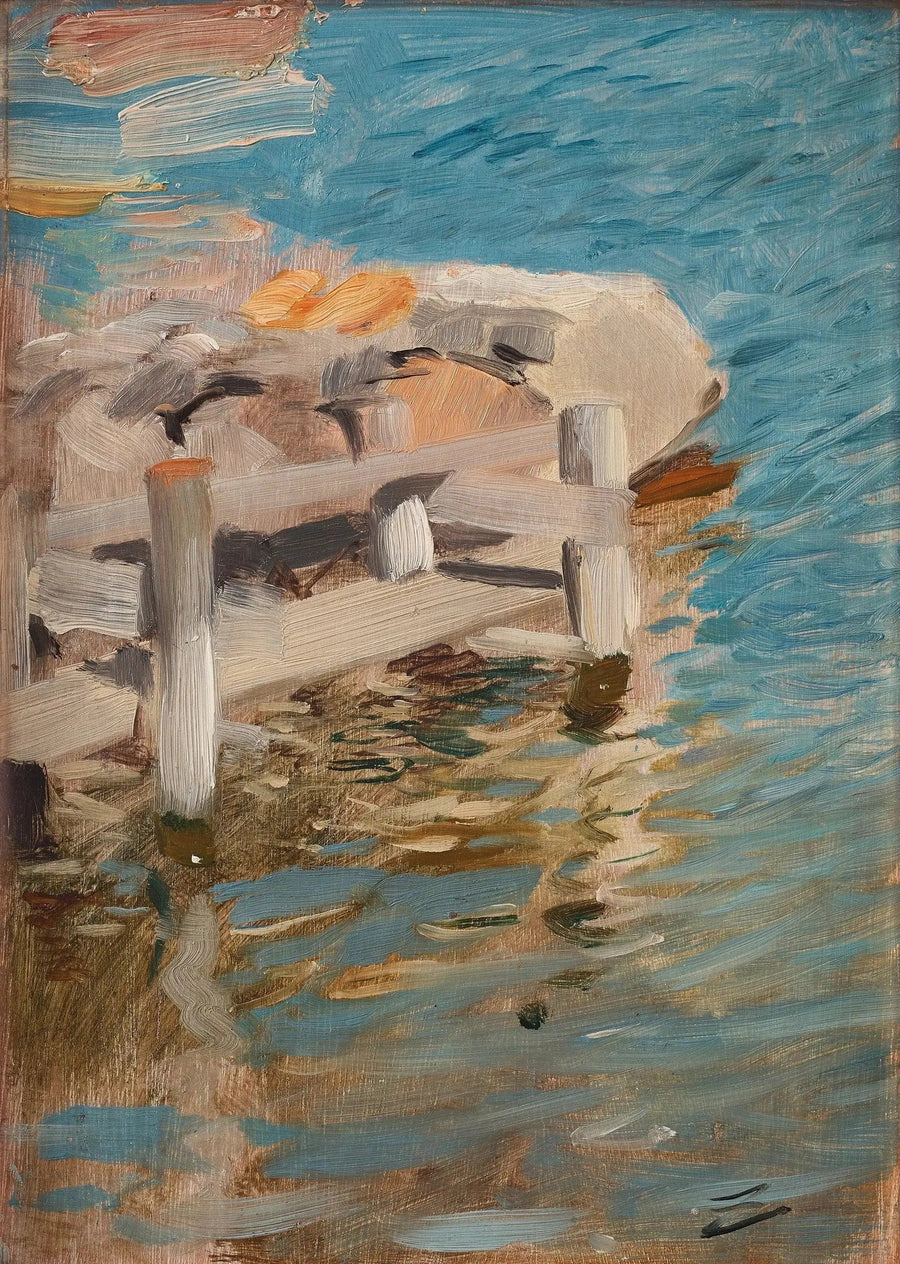 Reflejos del agua en un ataúd de piedra - Anders Zorn
