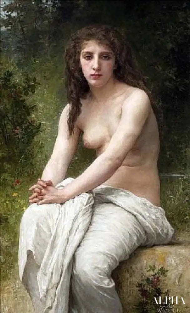 Réflexion,1898 - William Bouguereau - Reproductions de tableaux et peintures haut de gamme