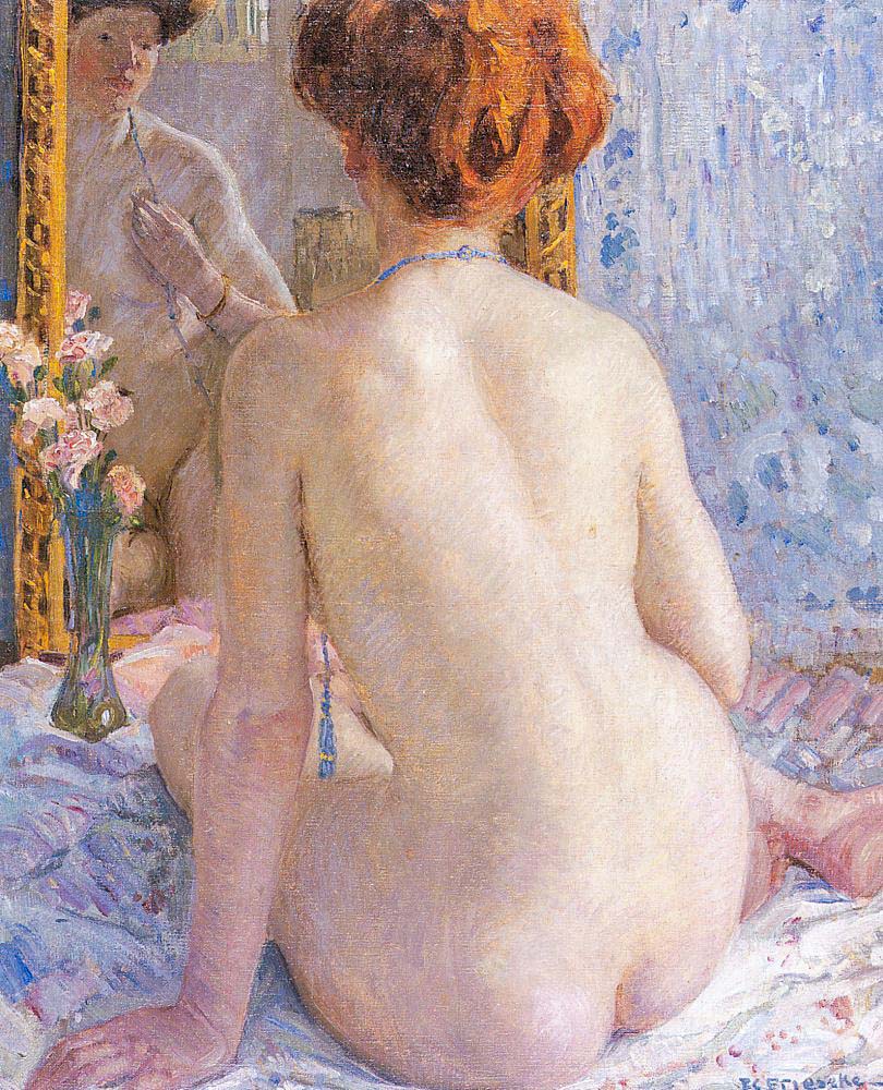 Reflexiones (Marcelle) - Frederick Carl Frieseke