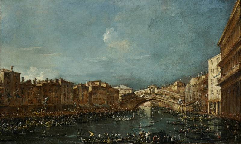 Regata en el puente del Rialto - Francesco Guardi