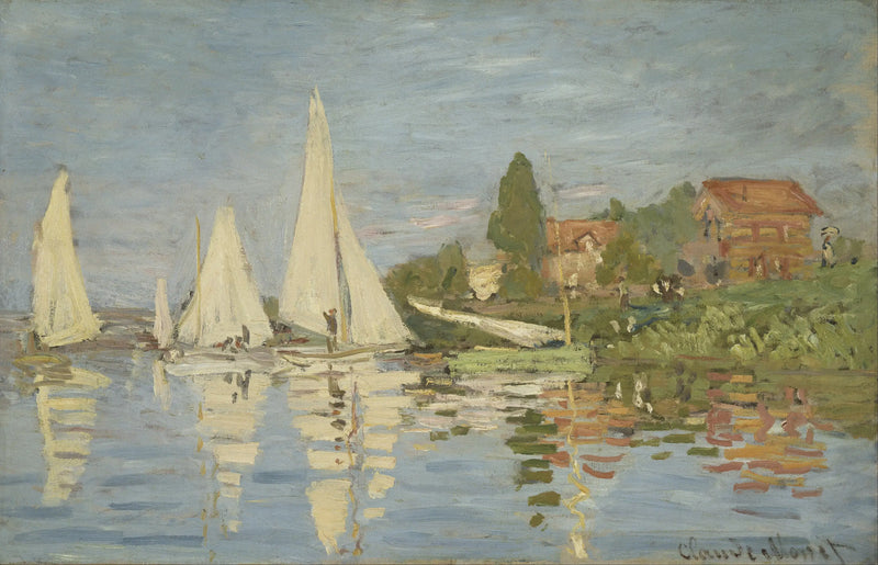 Regatas en Argenteuil - Claude Monet