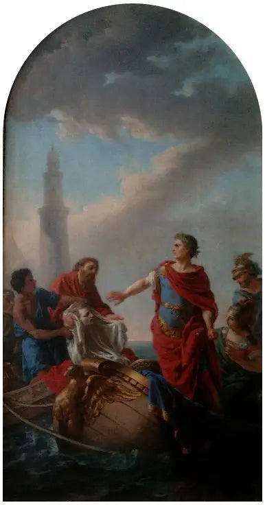 Regreso de César por la muerte de Pompeyo - Louis Jean François Lagrenée