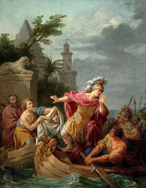 Regreso de César sobre la muerte de Pompeyo - Louis Jean François Lagrenée