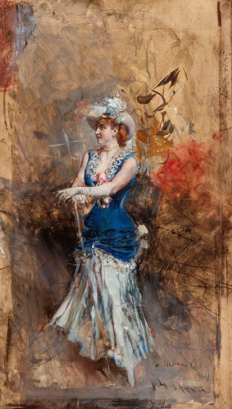 Rejane en escena - Giovanni Boldini