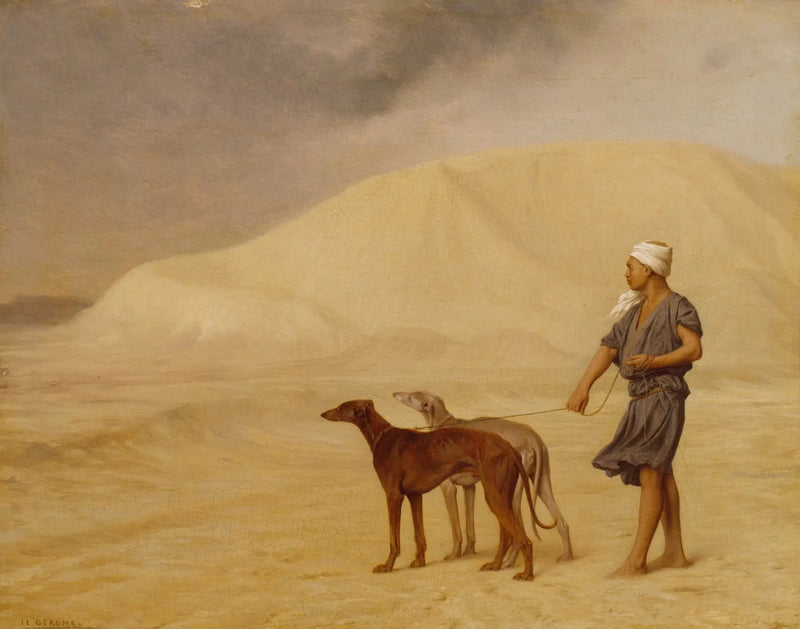 Relé de perros en el desierto - Jean-Léon Gérôme