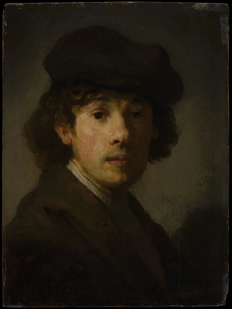 Rembrandt (1606-1669) y Joven Hombre - Rembrandt