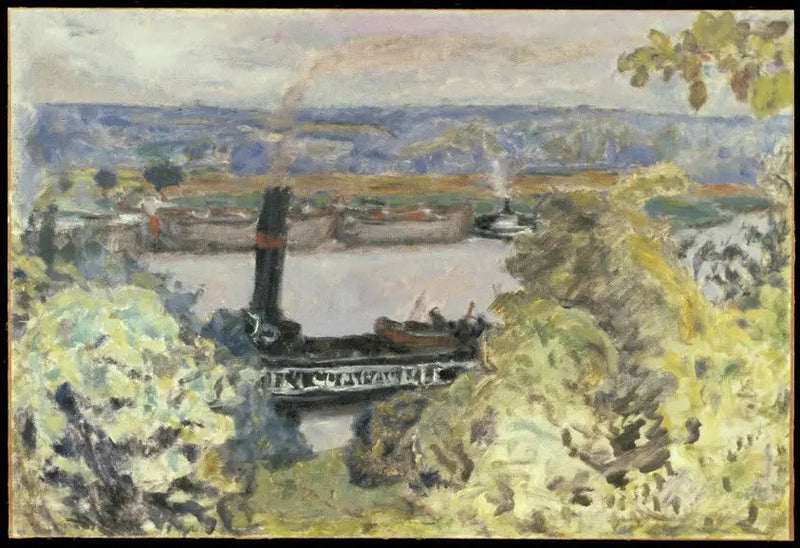 Remolcador en el Sena - Pierre Bonnard
