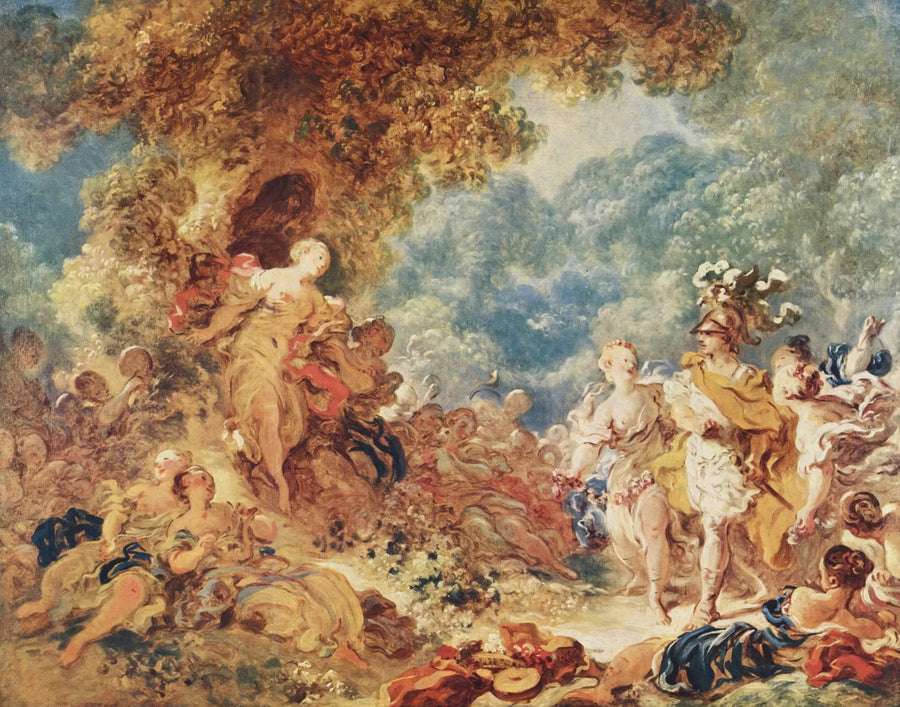 Renaud en los jardines de Armida - Jean-Honoré Fragonard