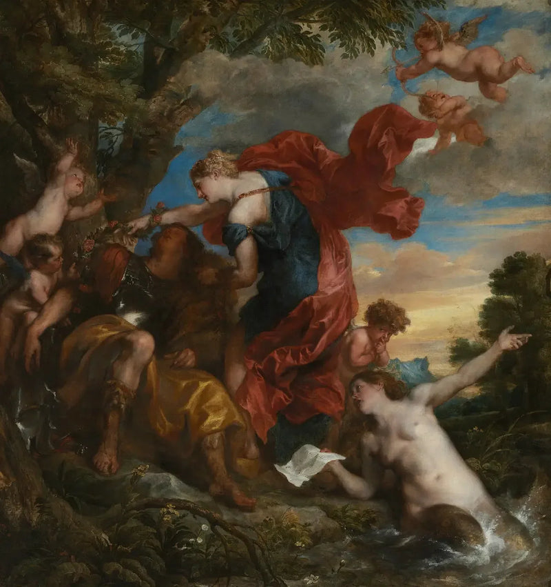 Renaud y Armida - Antoine van Dyck