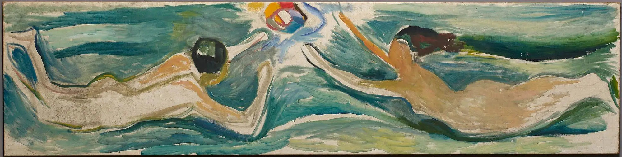 Reproduction du tableau « Rencontre dans l'espace - Edvard Munch » par Alpha Reproduction en peinture à l’huile