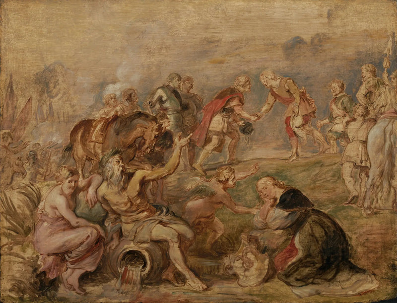 Encuentro del rey Fernando de Hungría y del cardenal-infante Fernando de España en Nördlingen - Peter Paul Rubens
