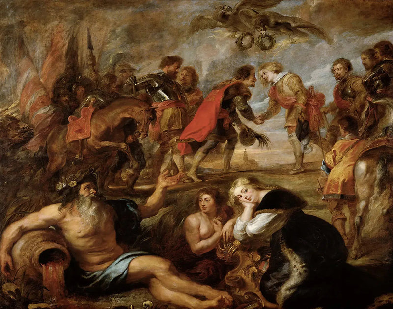 Encuentro del rey Fernando y del cardenal-infante Fernando en Nördlingen - Peter Paul Rubens