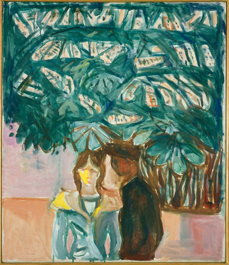 Encuentro bajo un castaño - Edvard Munch