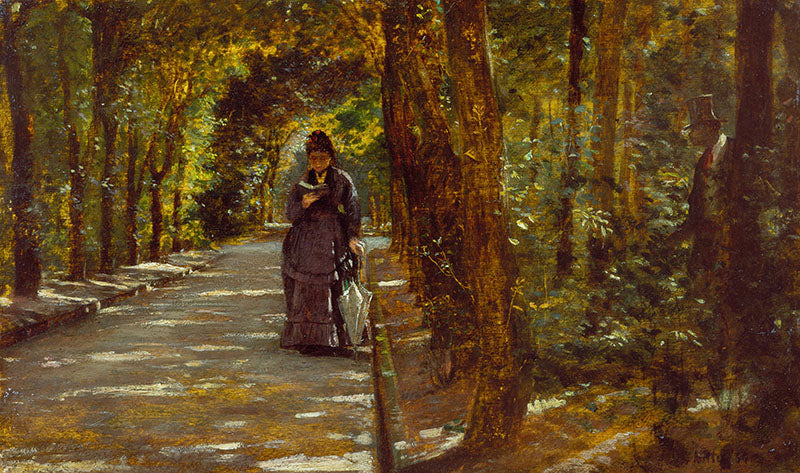 Encuentro en el bosque de Portici - Giuseppe De Nittis