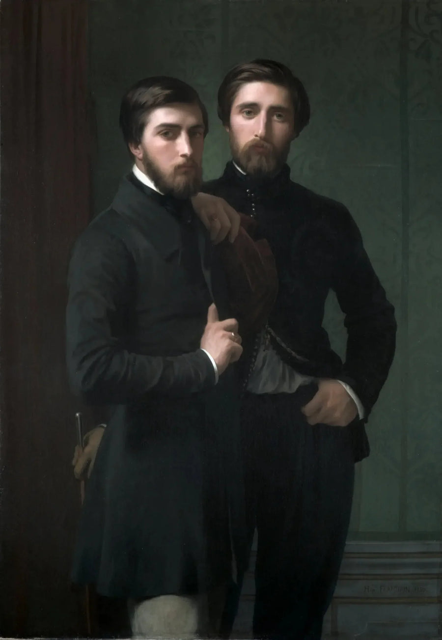René-Charles Dassy y su hermano Jean-Baptiste-Claude-Amédé Dassy - Hippolyte Flandrin