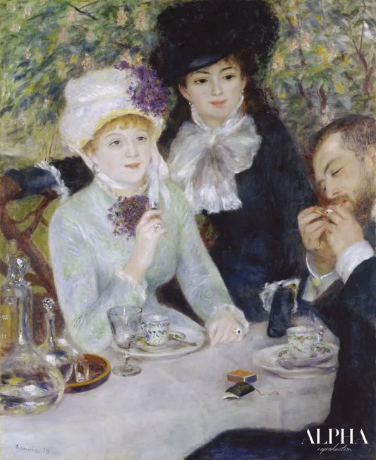 Renoir Après le dîner 1879 - Pierre-Auguste Renoir - Reproductions de tableaux et peintures haut de gamme