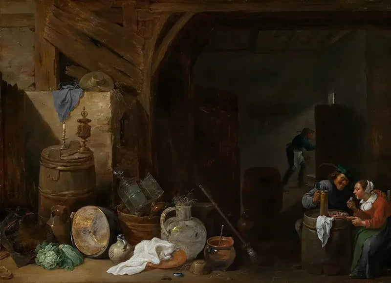 Comida en el granero - David Teniers el Joven