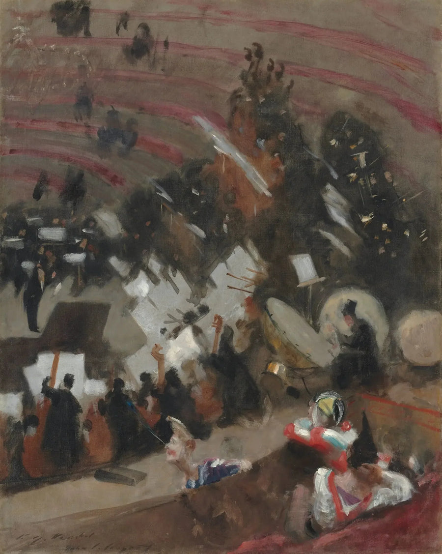 Repetición de la Orquesta Pasdeloup en el Circo de Invierno - John Singer Sargent