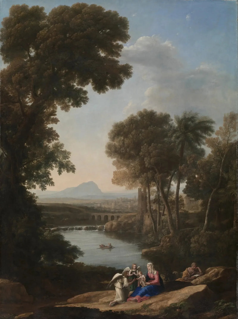 Repos durante la huida a Egipto - Claude Lorrain