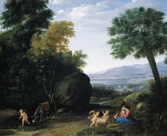 Reposo durante la huida a Egipto - Claude Lorrain