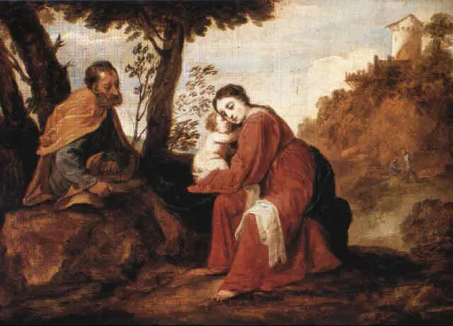 Reposo durante la huida a Egipto - David Teniers el Joven