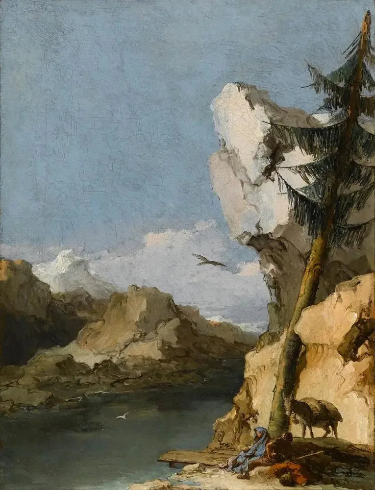 Reposo durante la huida a Egipto - Giovanni Battista Tiepolo