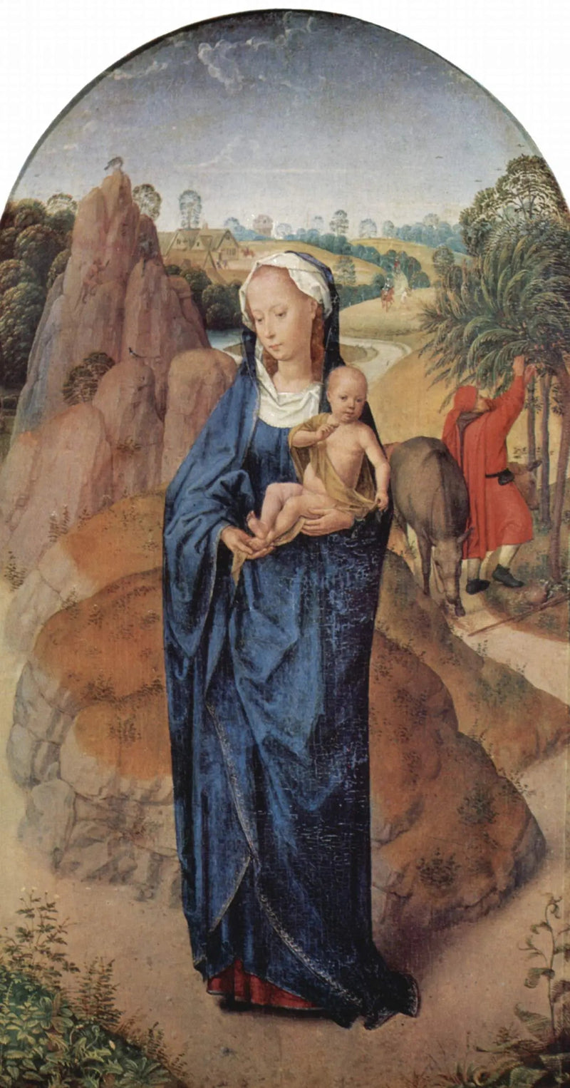 Reposo durante la huida a Egipto - Hans Memling