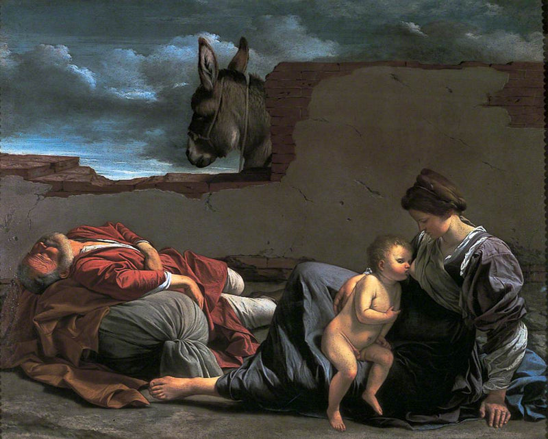 Reposo durante la huida a Egipto - Orazio Gentileschi