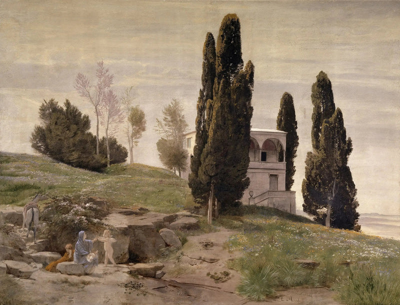 Colgante de repositorio La huida a Egipto - Arnold Böcklin