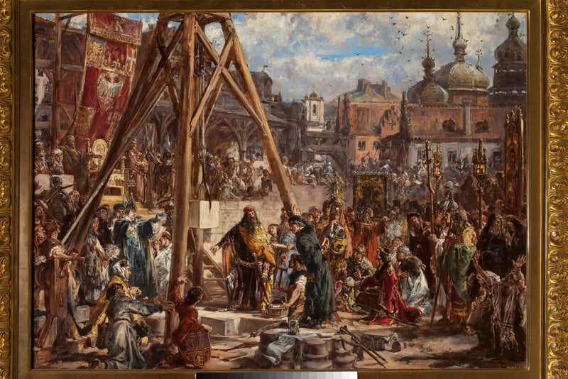 Reproducción de Rusia. Riqueza y educación, 1366 d.C., serie « Historia de la civilización en Polonia » - Jan Matejko