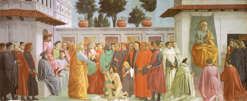 Resurrección del hijo de Teófilo y san Pedro en la cátedra - Filippino Lippi