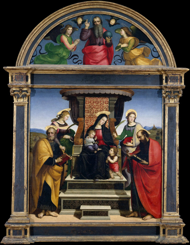 Retablo con columnas - Rafael Sanzio