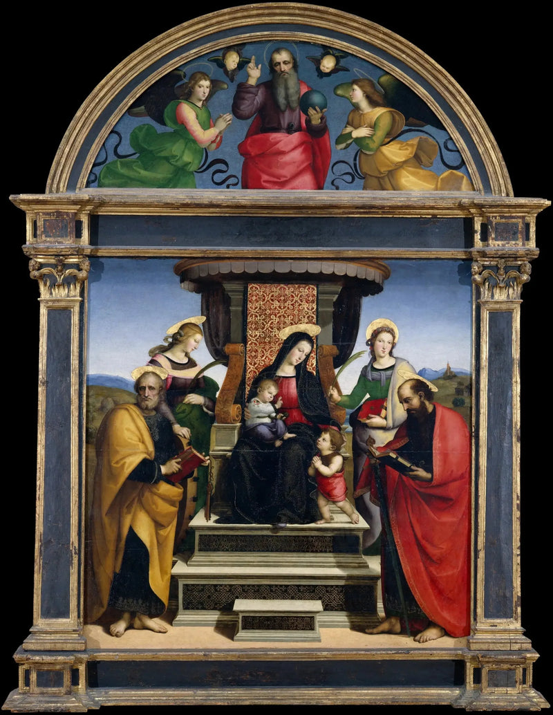 Retablo con columnas - Rafael Sanzio