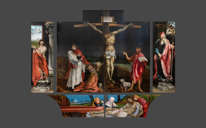 retablo de Issenheim cerrado - Matthias Grünewald