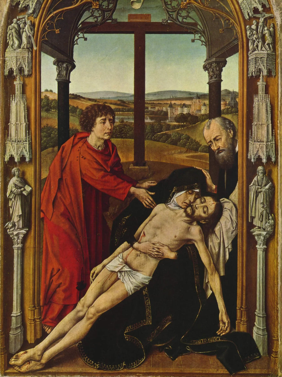 Retablo de Capilla Real: Lamentación - Juan de Flandes