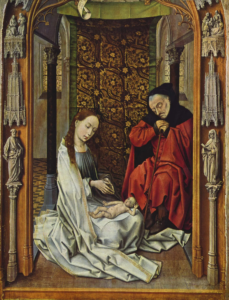 Retablo de la capilla real: Sagrada Familia - Juan de Flandes