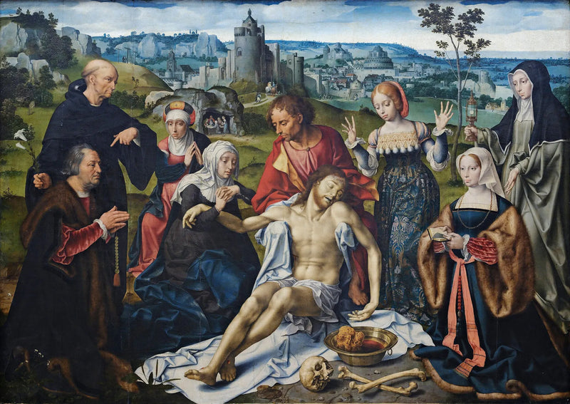 Retablo de la Deploración de Cristo: La Deploración - Joos van Cleve