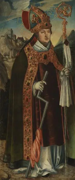 Retablo de Pfirtscher: San Erasmo - Lucas Cranach el Viejo